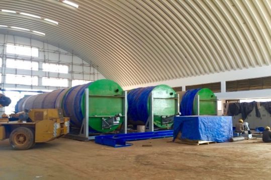 Invessel composting equipment Solid Organice Waste Management Facility